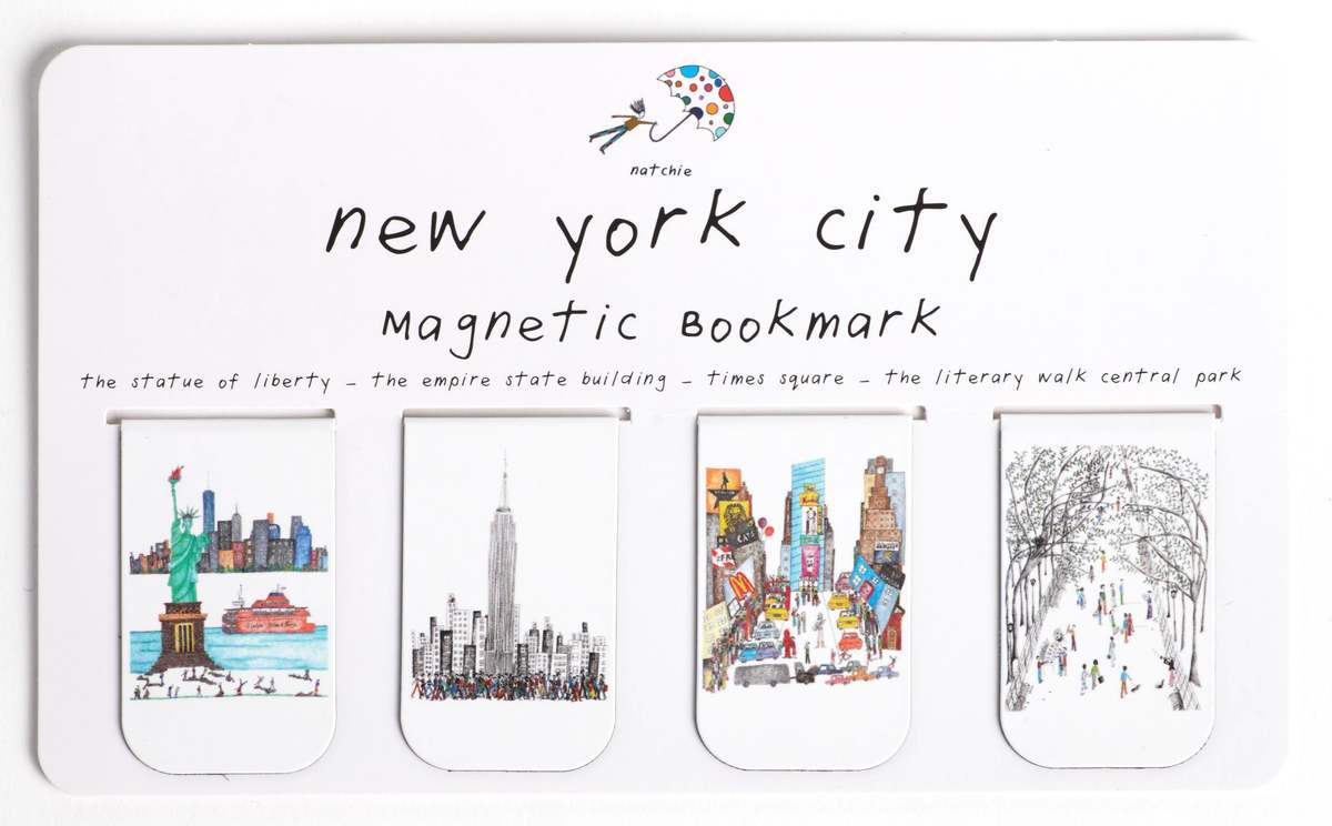 Natchie New York City Magnetic Bookmark Set - Image 1 of 4
