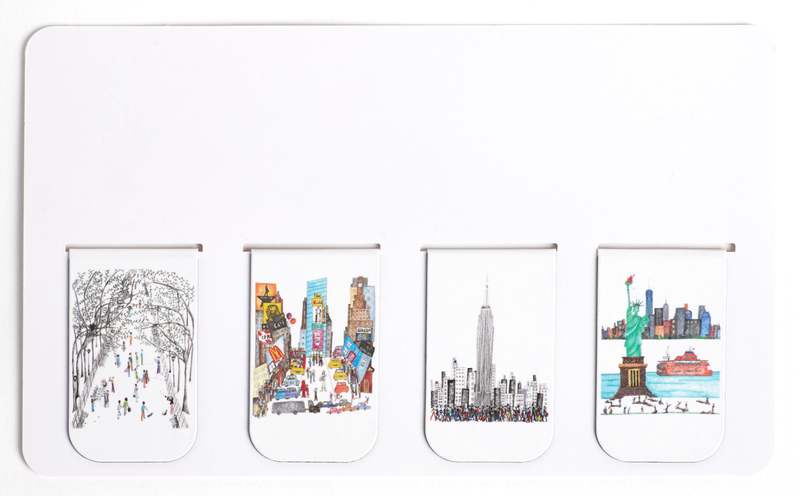 Natchie New York City Magnetic Bookmark Set