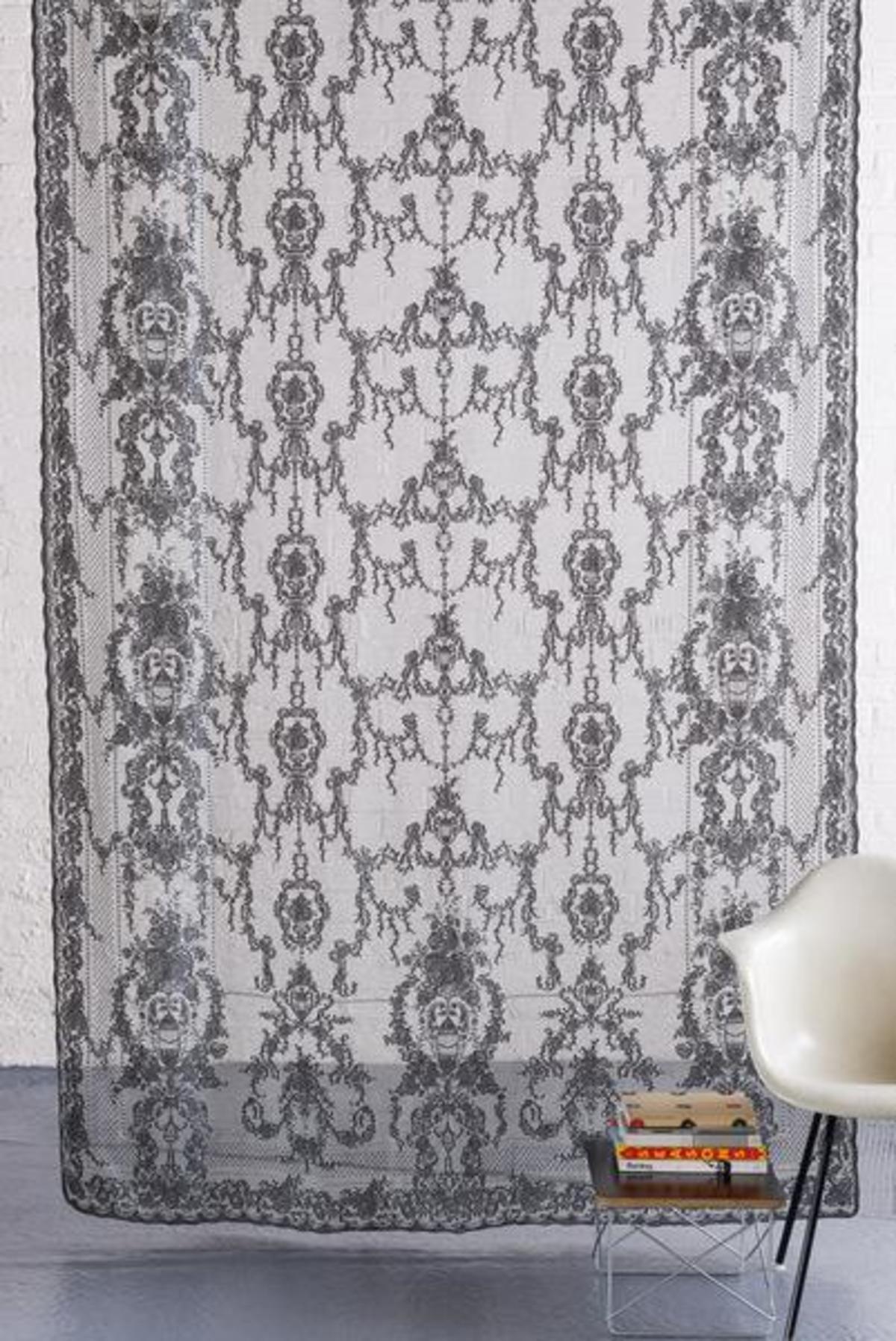 Prince of Scots The Linda Premium Sheer Curtain Panel - Silver - Image 1 of 4