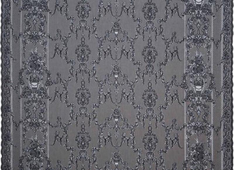 Prince of Scots The Linda Premium Sheer Curtain Panel - Silver