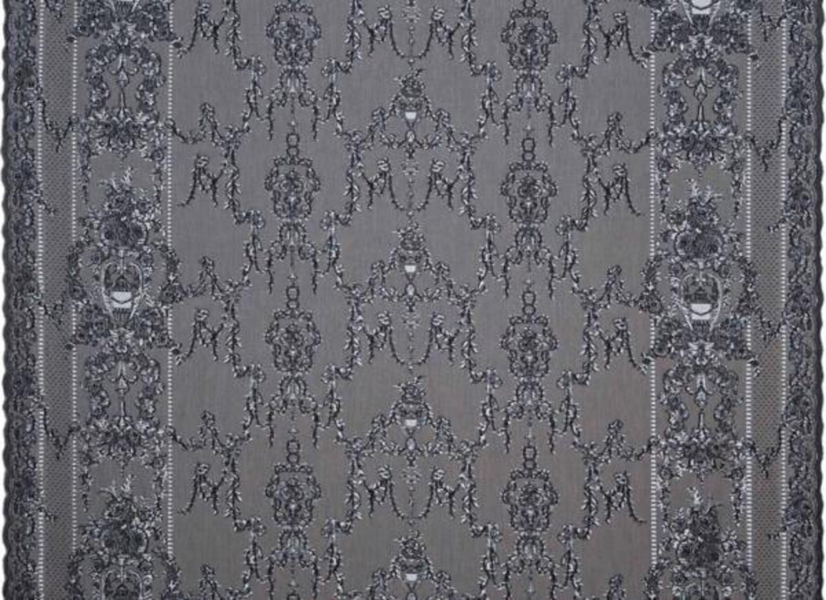Prince of Scots The Linda Premium Sheer Curtain Panel - Silver - Image 4 of 4