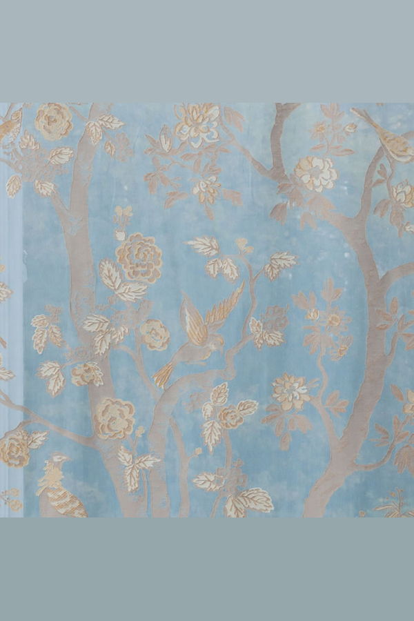 Prince of Scots Premium Sheer Panels: The Paradiso Curtain Panel - Turquoise