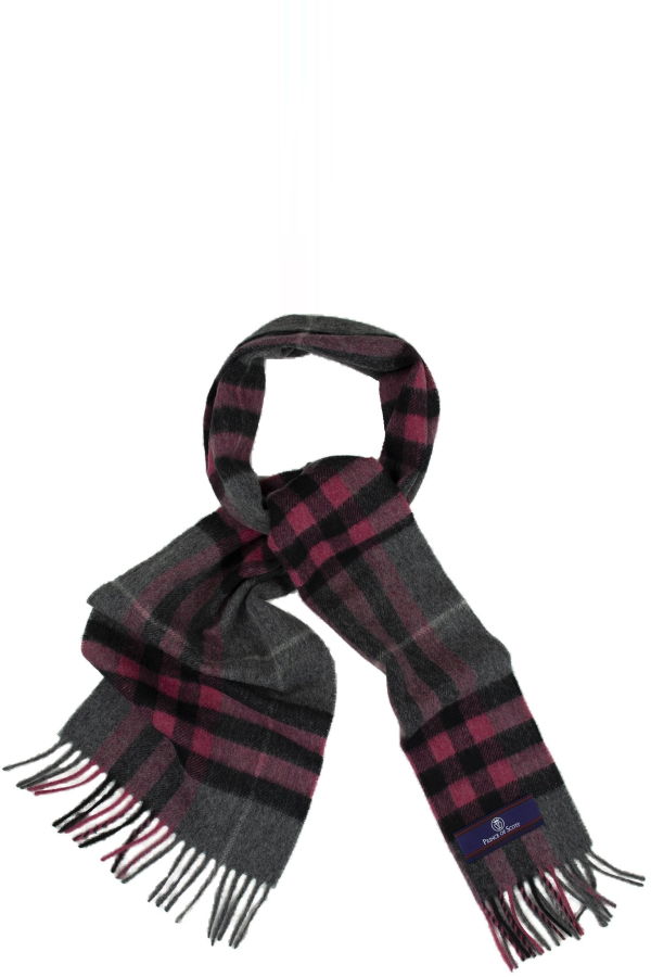 Prince of Scots Heritage Plaid Fringed Merino Wool Scarf