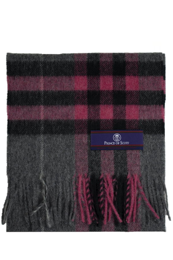 Prince of Scots Heritage Plaid Fringed Merino Wool Scarf