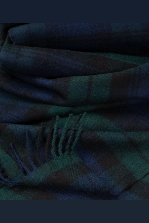 Prince of Scots Highland Tartan Tweed Merino Wool Throw