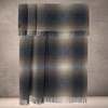 Prince of Scots Highland Tweeds Shetland Lambswool Throw - Ombre Natural - Thumbnail 1