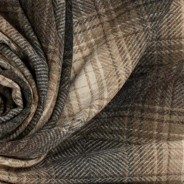 Prince of Scots Highland Tweeds Shetland Lambswool Throw - Ombre Natural