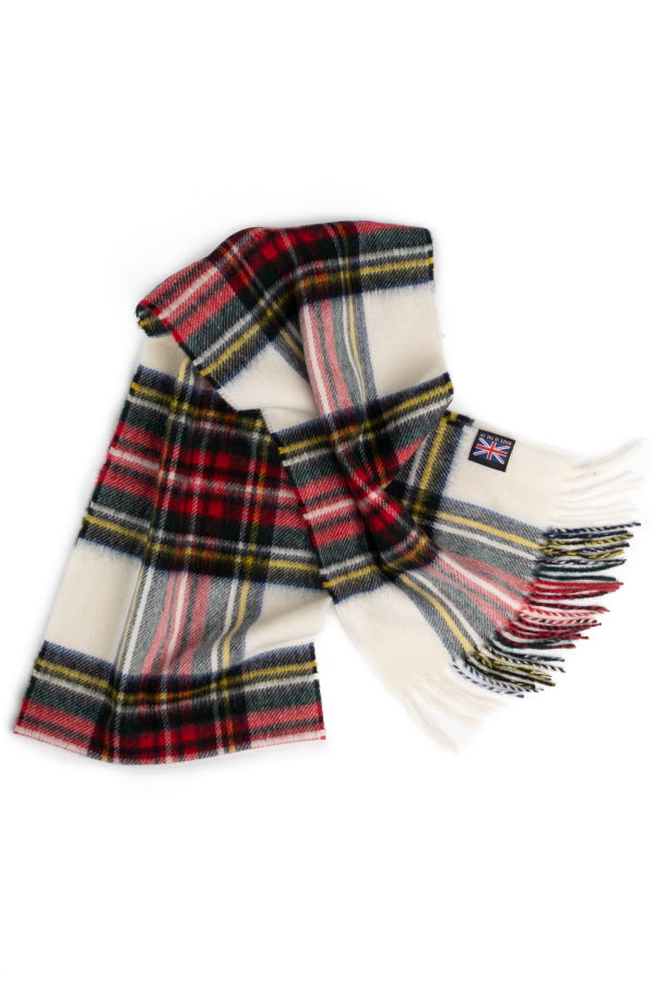Prince of Scots Merino Lambswool Tartan Scarf - Dress Stewart