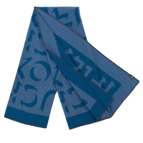 Prince of Scots Merino Wool Fleece Throw - Blue Expletive