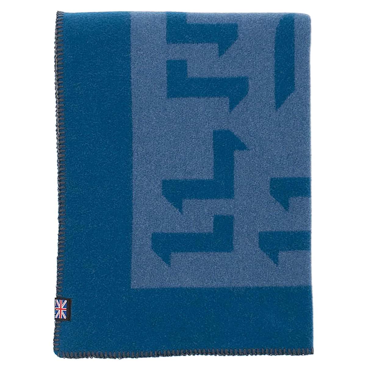 Prince of Scots Merino Wool Fleece Throw - Blue Expletive - Image 8 of 8