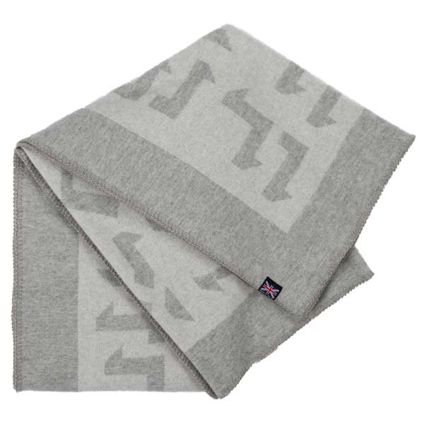 Prince of Scots Merino Wool Fleece Throw - Natural Expletive
