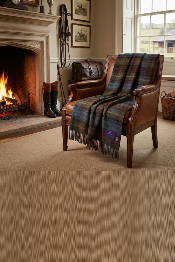 Prince of Scots Merino Wool Throw - Antique Hunting Stewart