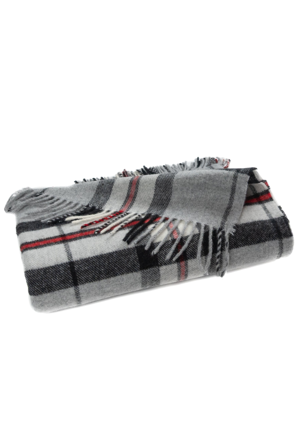 Prince of Scots Highland Tweed Merino Wool Grey Thompson Throw