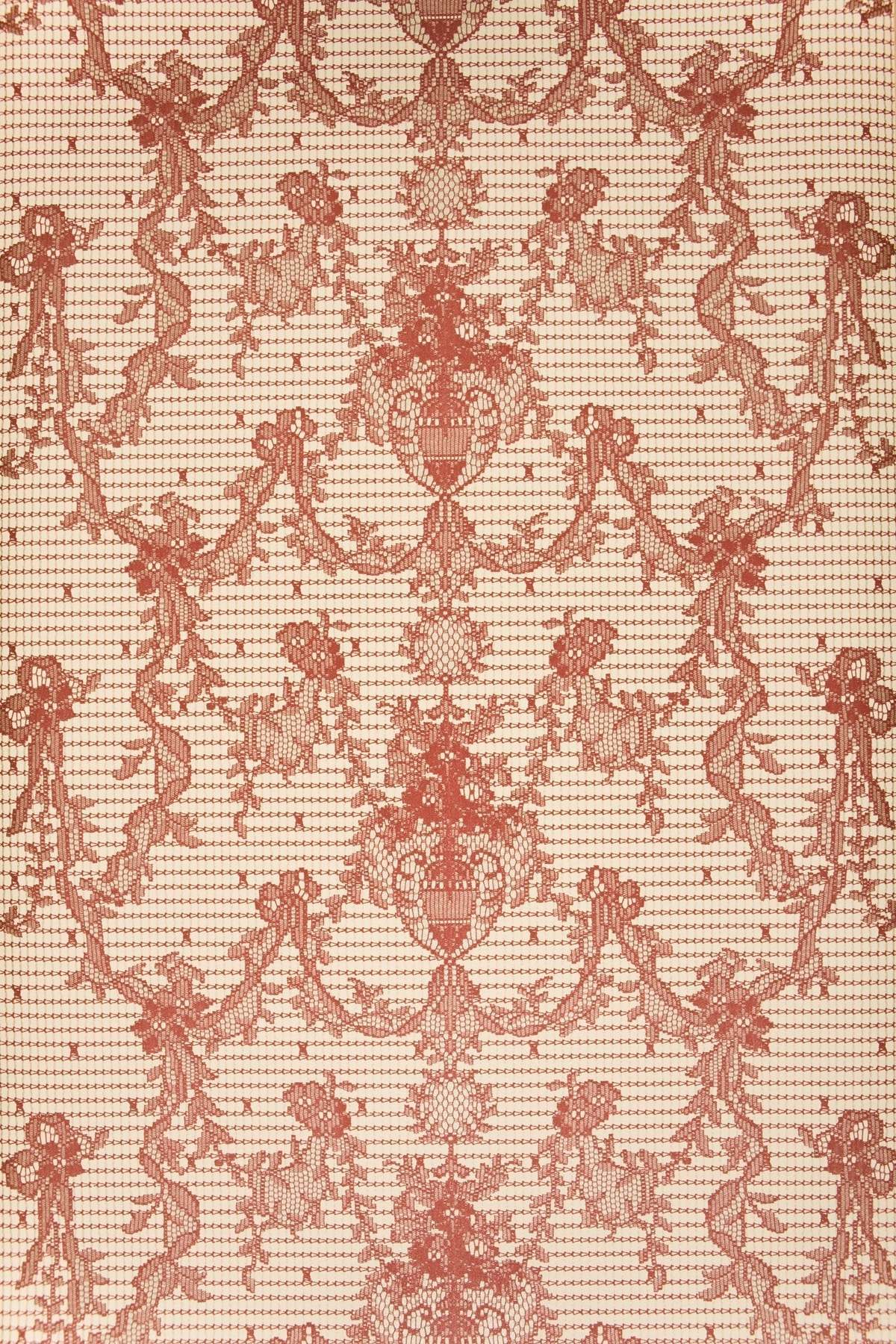 Prince of Scots Ribbon Damask Paper Lace Vinyl Wallpaper - Image 3 of 7