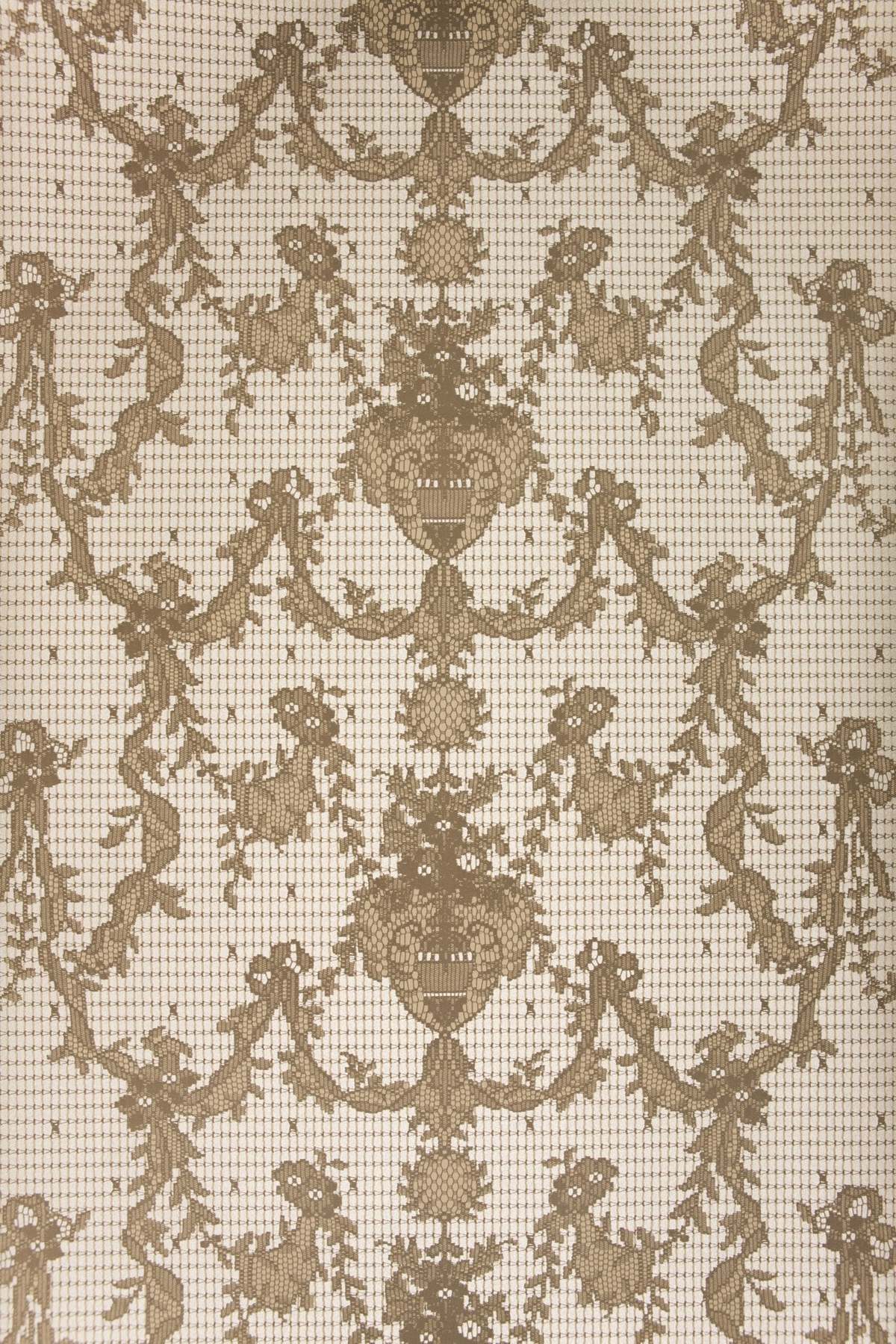 Prince of Scots Ribbon Damask Paper Lace Vinyl Wallpaper - Image 4 of 7