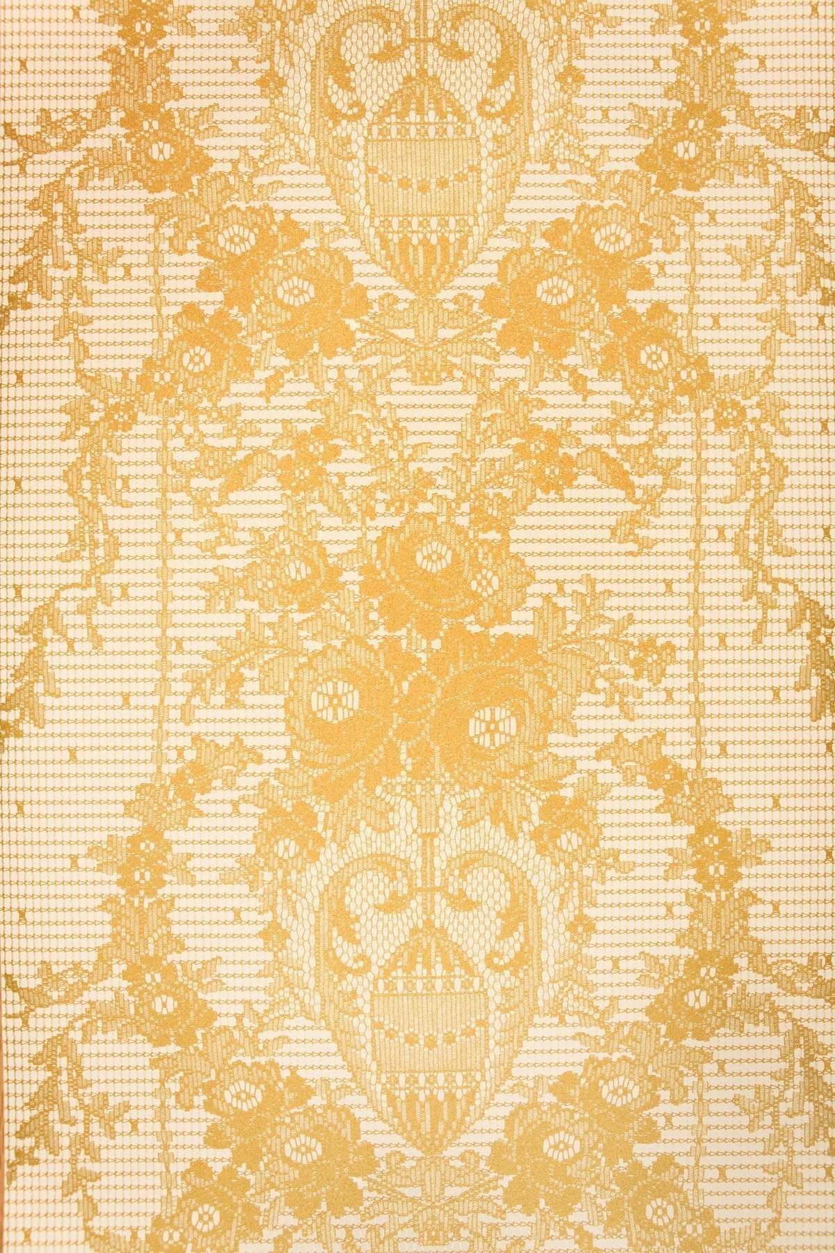 Prince of Scots Rose Damask Paper Lace Vinyl Wallpaper - Image 3 of 7