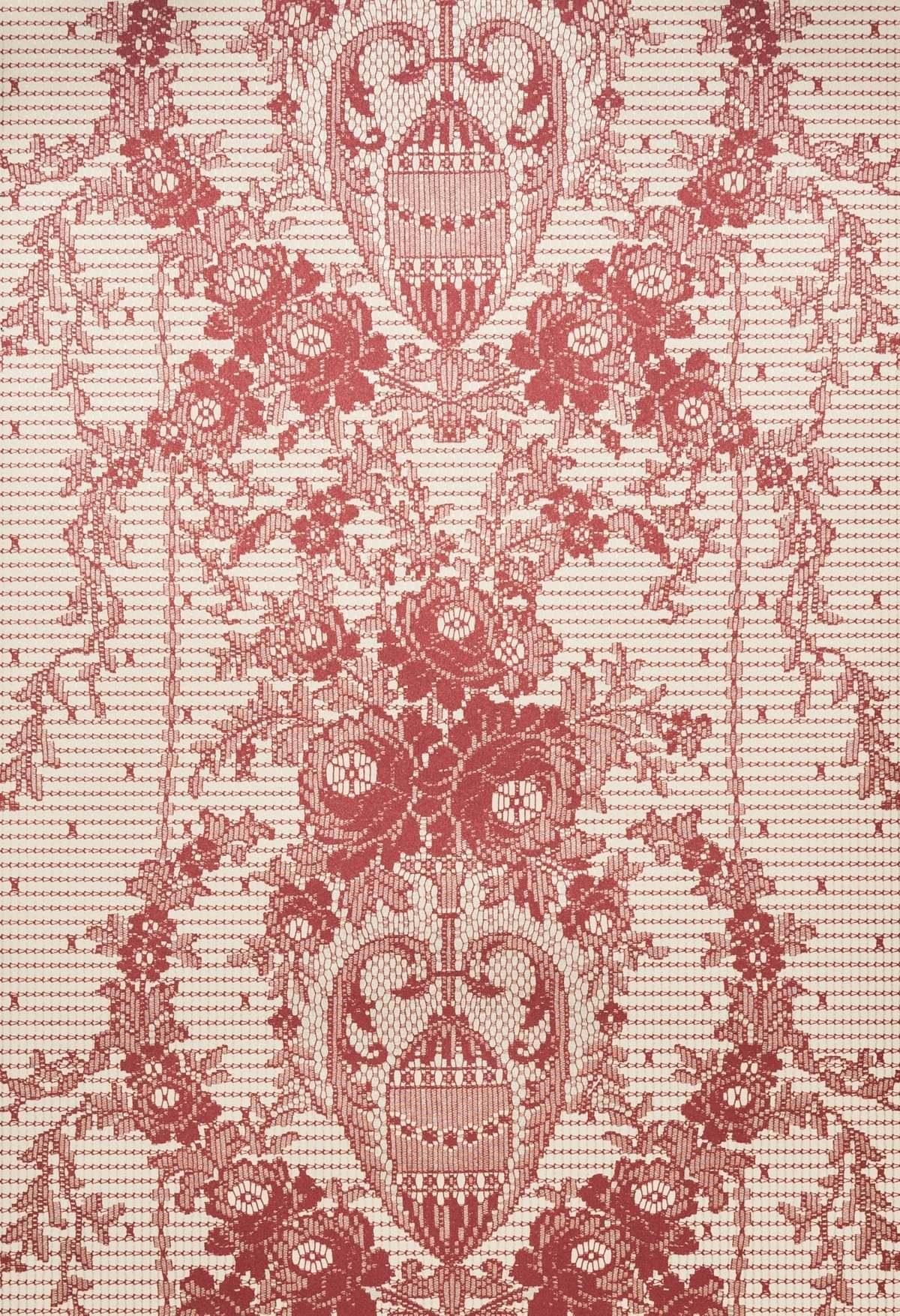 Prince of Scots Rose Damask Paper Lace Vinyl Wallpaper - Image 4 of 7