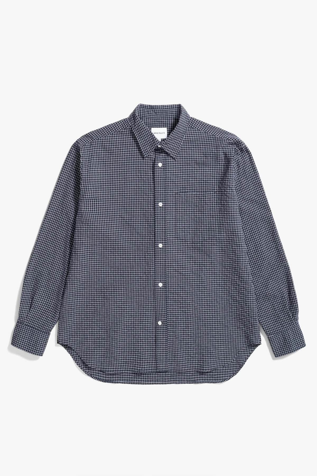 Norse Projects Espevik Check Oversized Shirt - Image 1 of 6