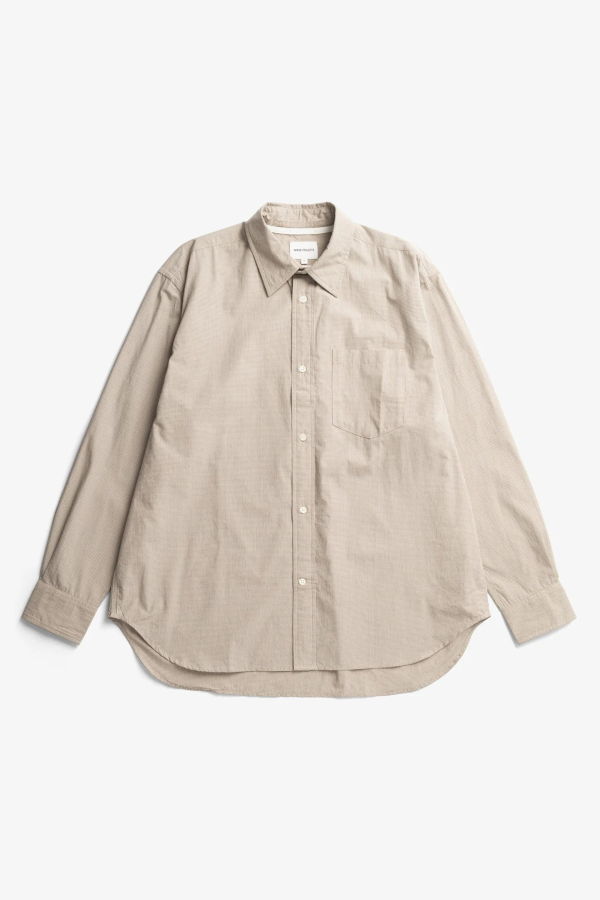 Norse Projects Espevik Oversize Micro Poplin Check Shirt