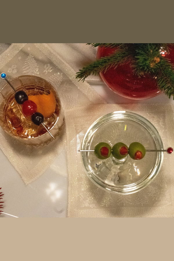 Prince of Scots Scottish Leno Gauze Cocktail Napkins - Madras Snow