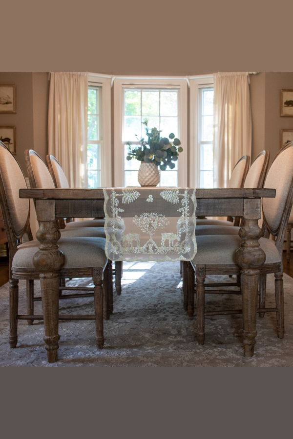 Prince of Scots Scottish Leno Gauze Mantle Scarf - Snow