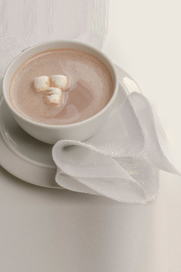 Prince of Scots Scottish Leno Gauze Cocktail Napkins - White Snow