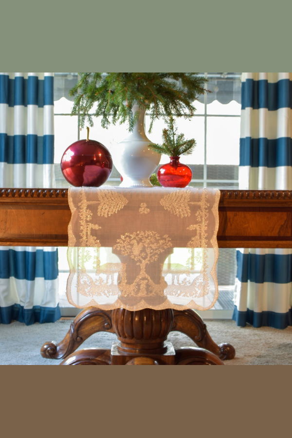 Prince of Scots Scottish Leno Gauze Mantle Scarf Table Runner - White