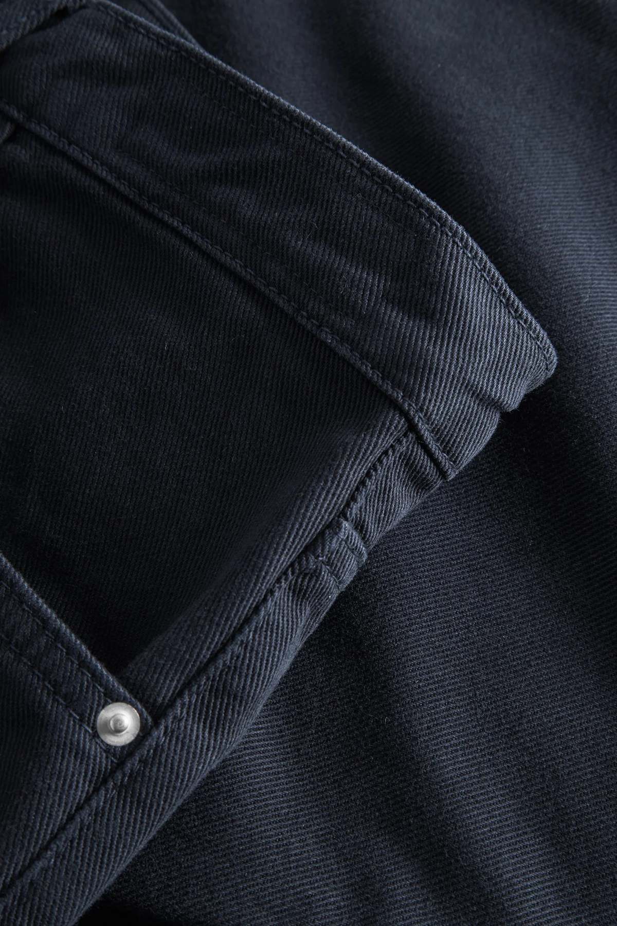 Norse Projects Korshavn Relaxed 5 Pocket Heavy Twill Trousers - Dark Navy - Image 5 of 5