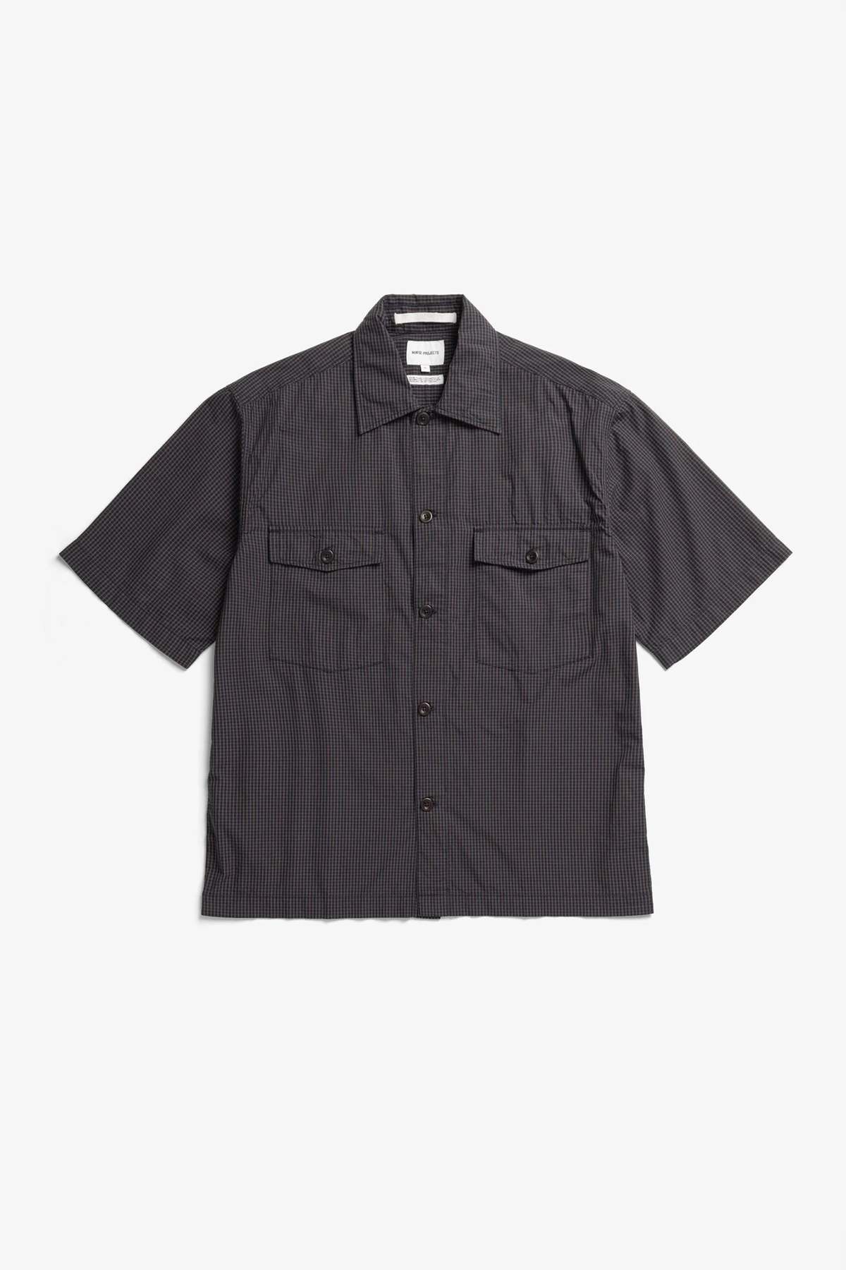 Norse Projects Vestervig Checked SS Safari Shirt - Image 1 of 6