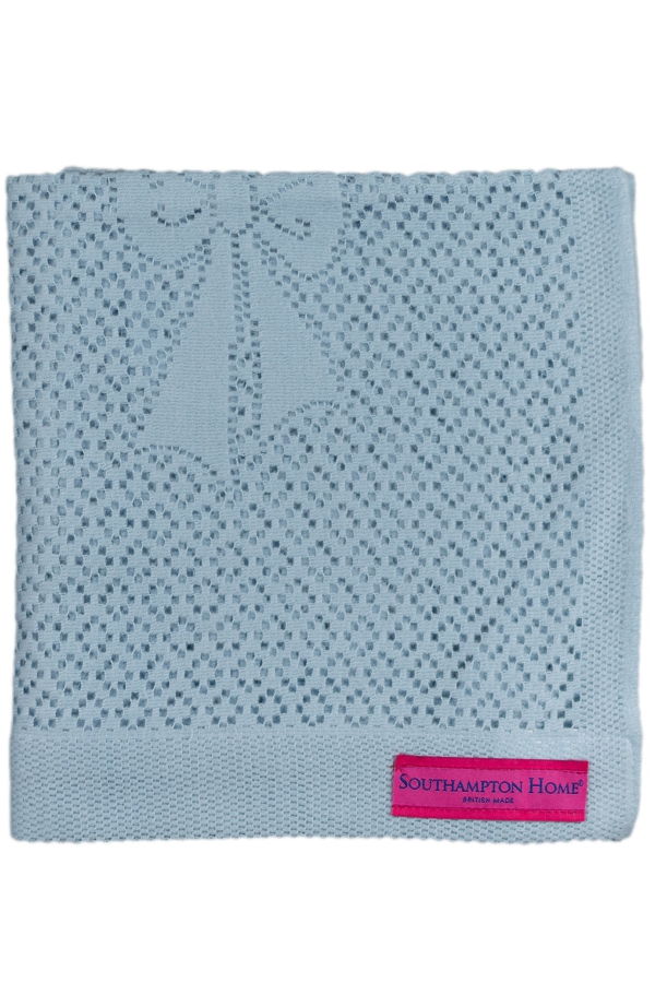 Kids Prince of Scots Southampton Home Lace Weave Bears & Bows Baby Blanket