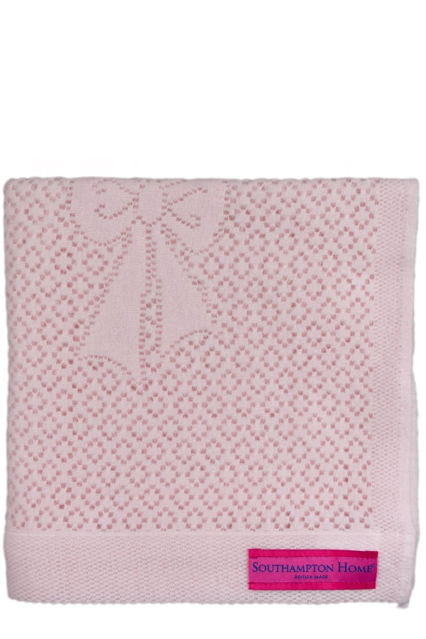 Kids Prince of Scots Southampton Home Lace Weave Bears & Bows Baby Blanket