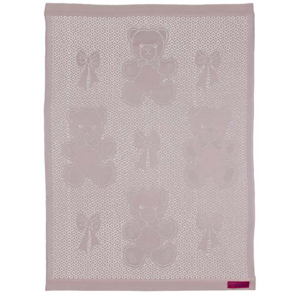 Kids Prince of Scots Southampton Home Lace Weave Bears & Bows Baby Blanket