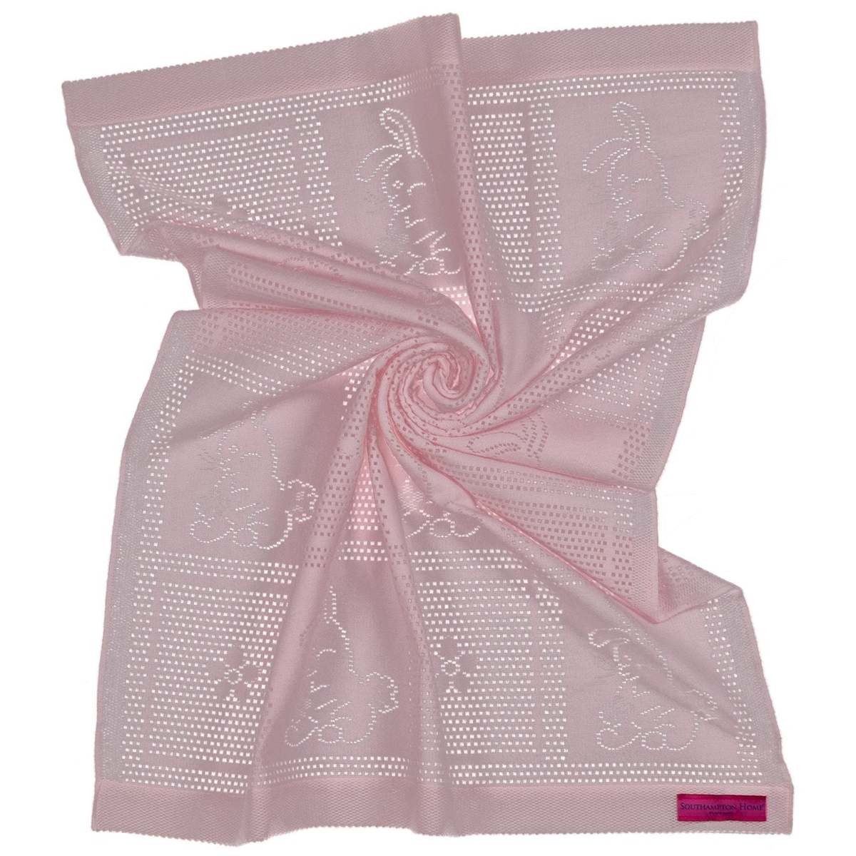 Kids Prince of Scots Southampton Home Lace Weave Bunny Baby Blanket - Image 1 of 7