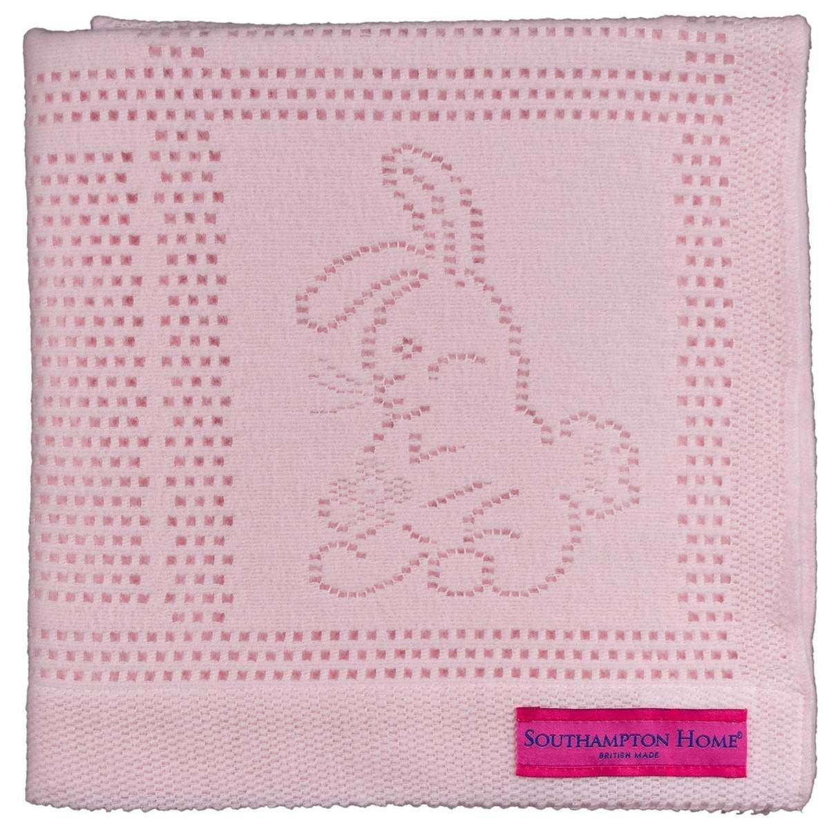 Kids Prince of Scots Southampton Home Lace Weave Bunny Baby Blanket - Image 2 of 7