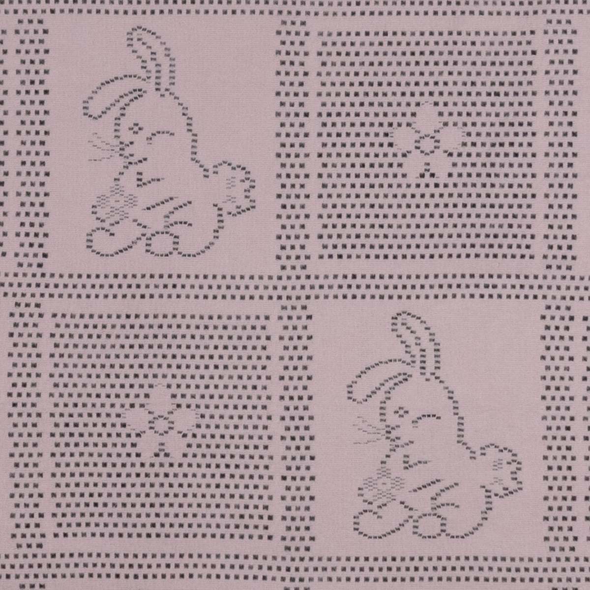 Kids Prince of Scots Southampton Home Lace Weave Bunny Baby Blanket - Image 4 of 7