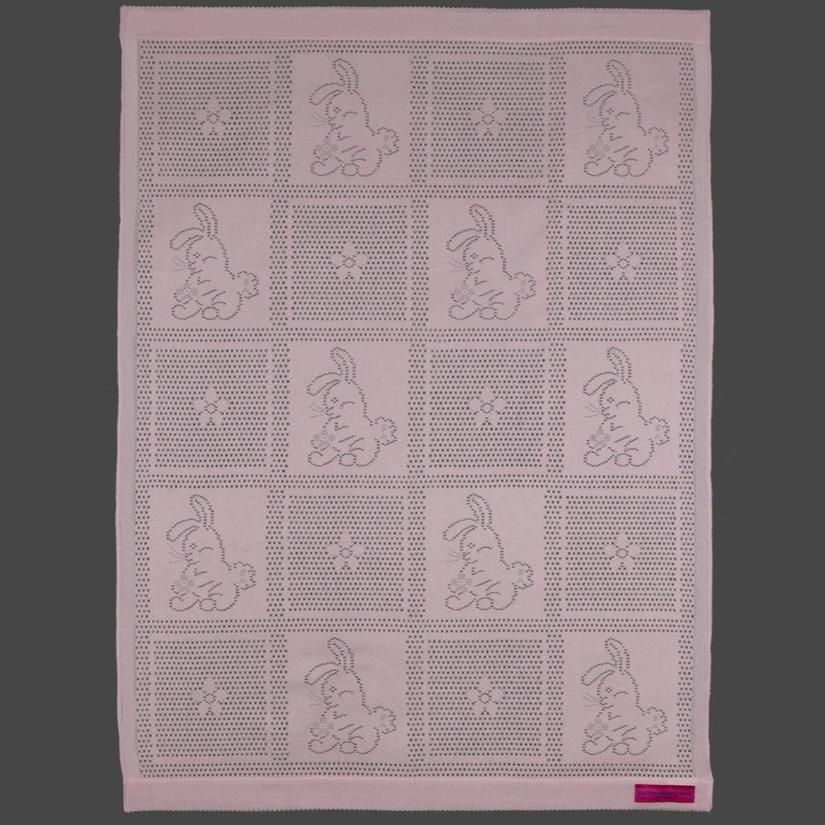 Kids Prince of Scots Southampton Home Lace Weave Bunny Baby Blanket - Image 6 of 7