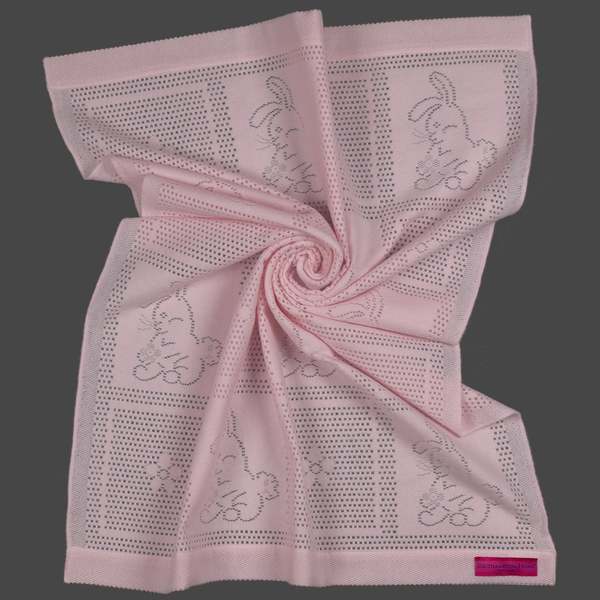 Kids Prince of Scots Southampton Home Lace Weave Bunny Baby Blanket