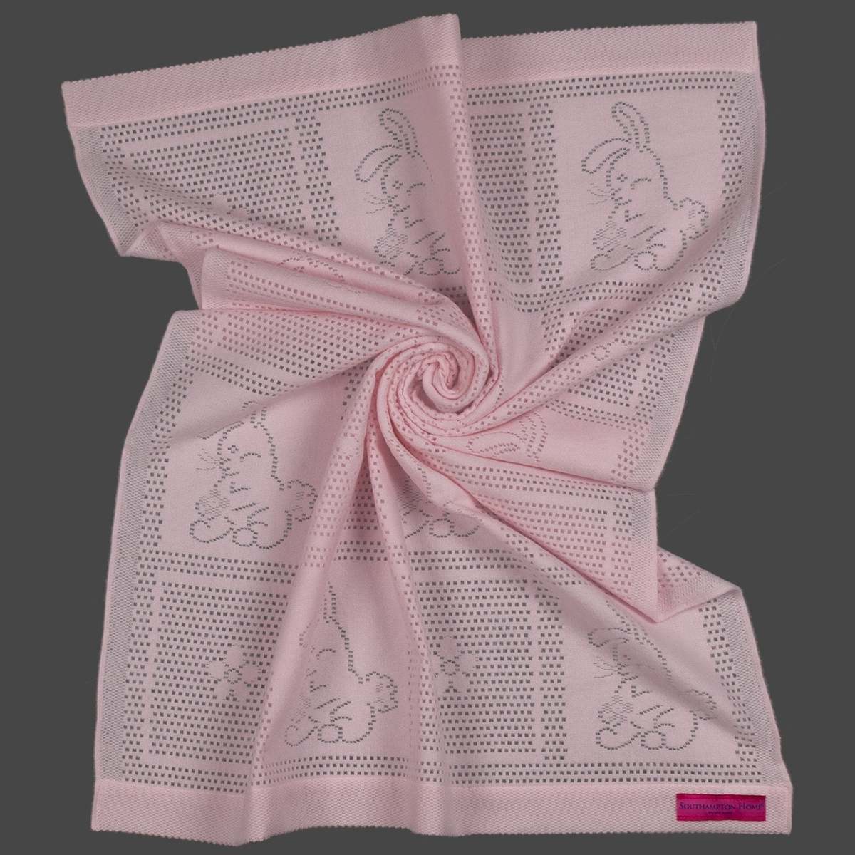Kids Prince of Scots Southampton Home Lace Weave Bunny Baby Blanket - Image 7 of 7