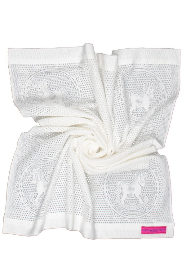 Kids Prince of Scots Southampton Home Lace Weave Rocking Horse Baby Blanket