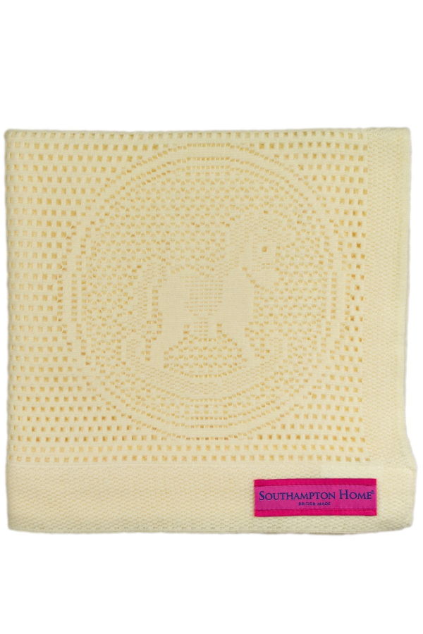 Kids Prince of Scots Southampton Home Lace Weave Rocking Horse Baby Blanket