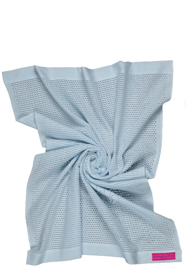 KIDS Prince of Scots Southampton Home Lace Weave Teddy Bear Baby Blanket