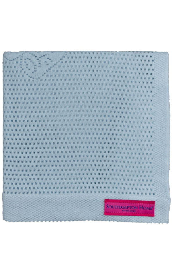 KIDS Prince of Scots Southampton Home Lace Weave Teddy Bear Baby Blanket