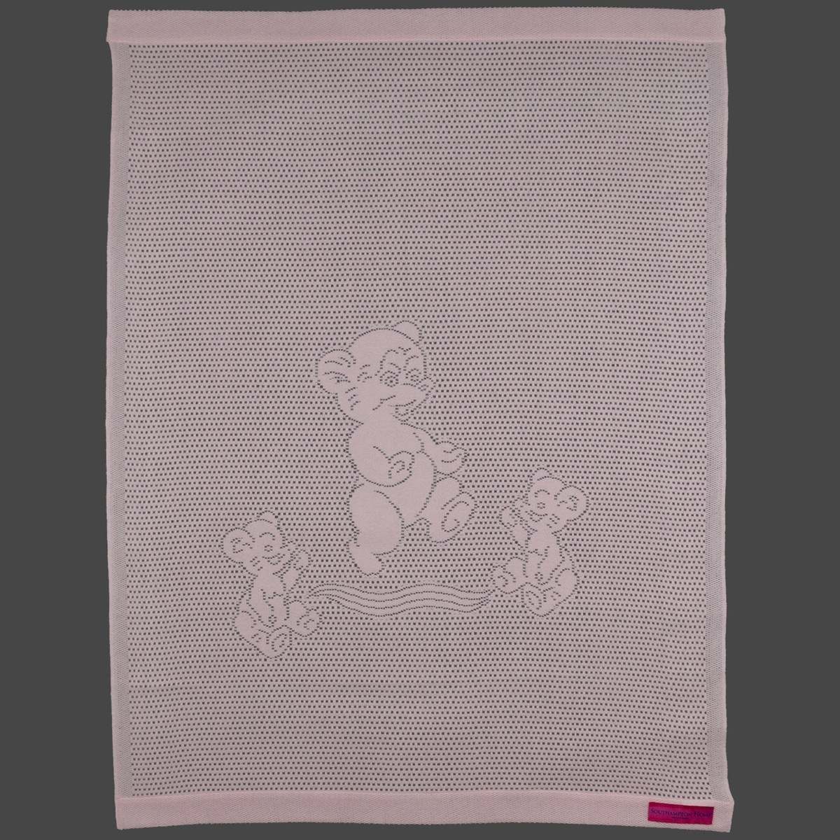 KIDS Prince of Scots Southampton Home Lace Weave Teddy Bear Baby Blanket - Image 4 of 7