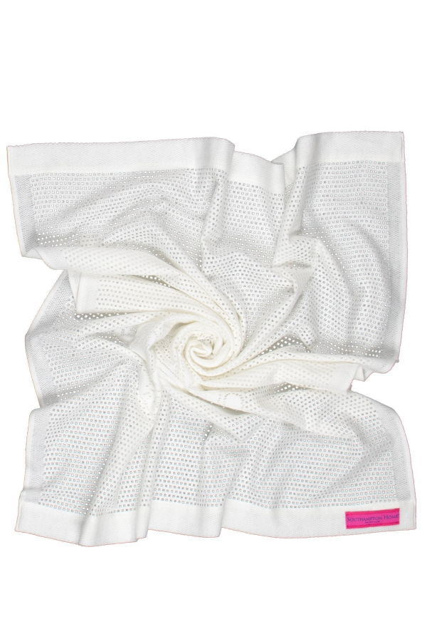 Kids Prince of Scots Southampton Home Lace Weave Teddy Bear Baby Blanket