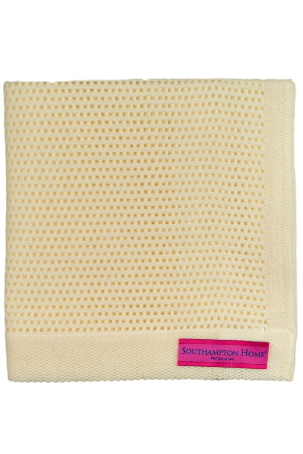 Kids Prince of Scots Southampton Home Lace Weave Teddy Bear Baby Blanket