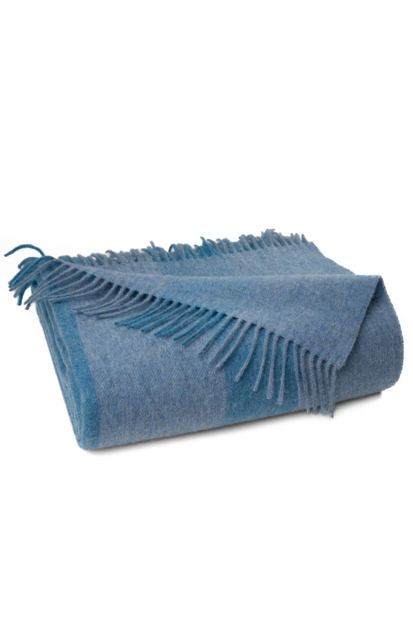 Prince of Scots Southampton Home Merino Wool Cabana Stripe Throw Blanket