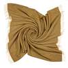 Prince of Scots Southampton Home Merino Wool Herringbone Throw - Gold - Thumbnail 3