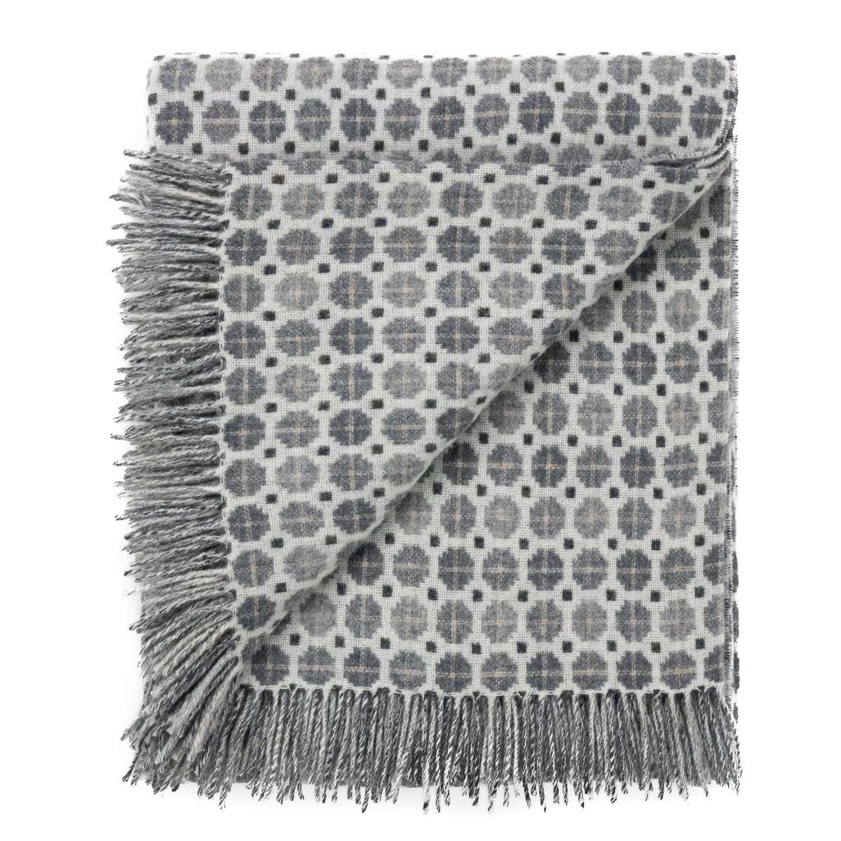 Prince of Scots Southampton Home Merino Wool Medallion Throw - Image 3 of 9