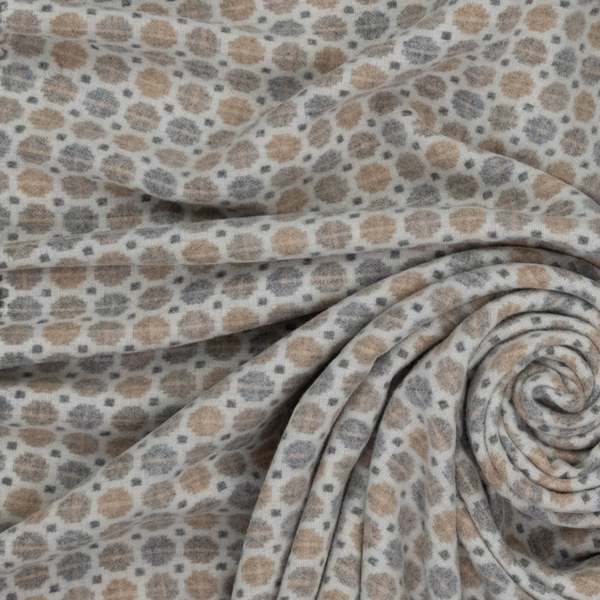 Prince of Scots Southampton Home Merino Wool Medallion Throw - Natural