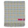 Prince of Scots Southampton Home Merino Wool Medallion Throw Blanket - Sky - Thumbnail 5